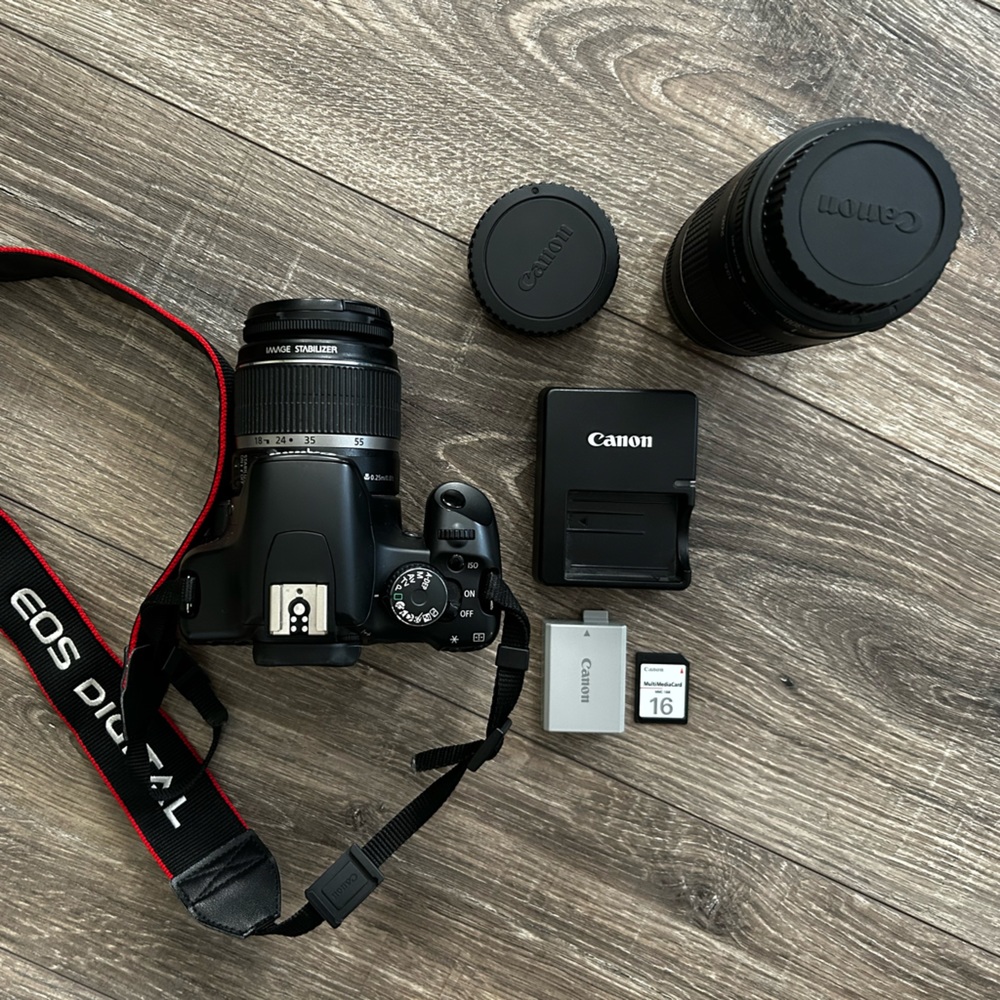 Canon EOS Rebel XSI 450D Digital Camera + Canon zoom lens EF 75-300mm